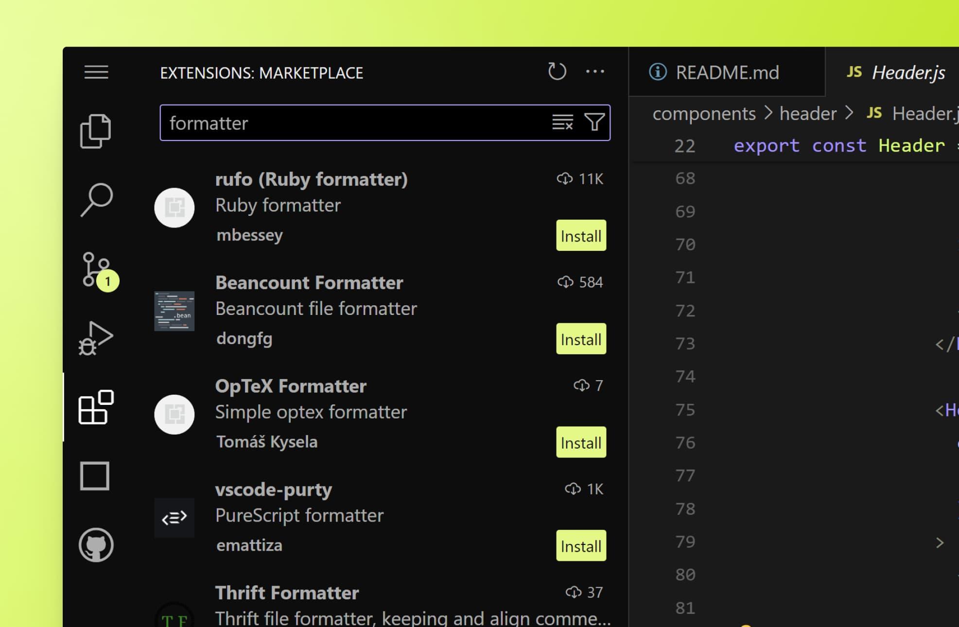 VS Code Web, Extension Marketplace and Dashboard Updates