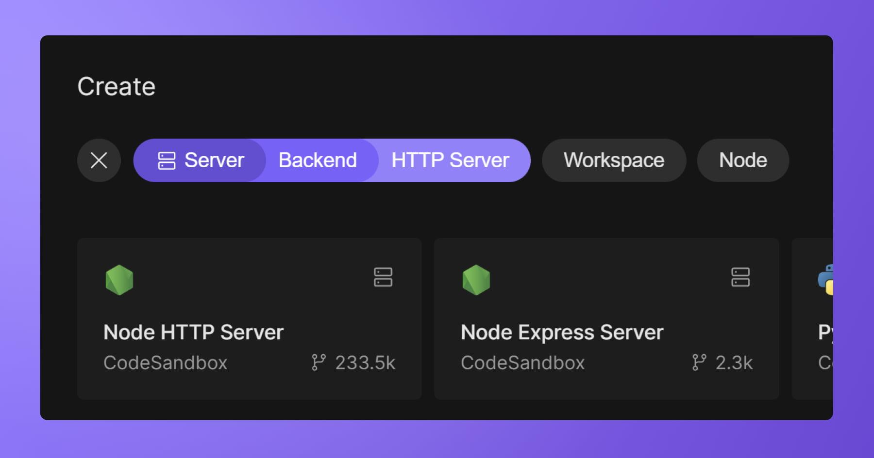 New Template Picker, Sandpack Static File Support and Several Improvements