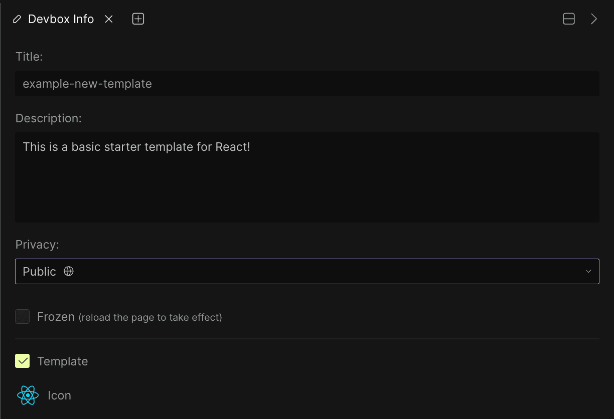 Make a Template from a Sandbox