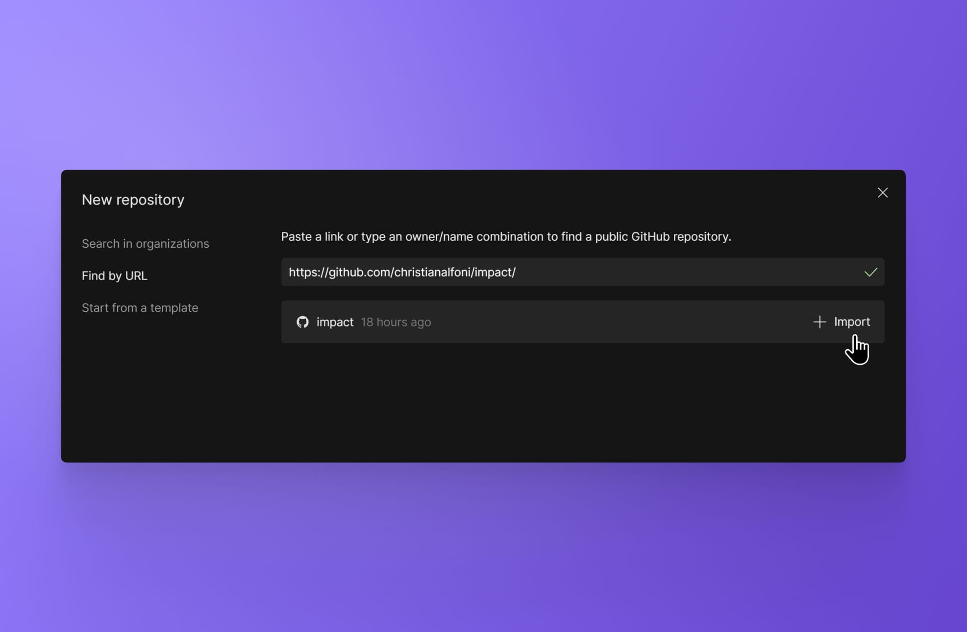 CodeSandbox Import Repo - Step 1